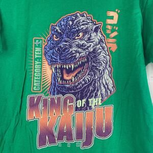 Tee Villain tshirt Godzilla King of the Kaiju ringspun cotton green medium